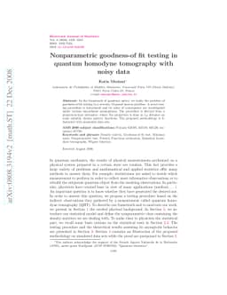 Nonparametric goodness-of fit testing in quantum homodyne tomography
  with noisy data