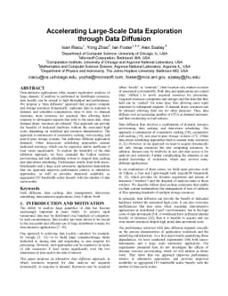 Accelerating Large-scale Data Exploration through Data Diffusion