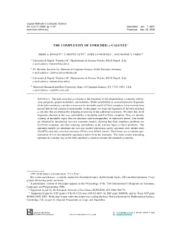 The Complexity of Enriched Mu-Calculi