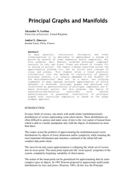 Principal Graphs and Manifolds