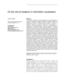 On the role of metaphor in information visualization