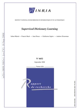 Supervised Dictionary Learning