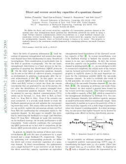 Direct and Reverse Secret-Key Capacities of a Quantum Channel