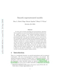 Smooth supersaturated models