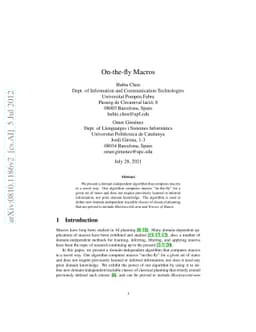 On-the-fly Macros