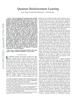 Quantum reinforcement learning