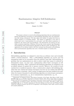 Randomization Adaptive Self-Stabilization