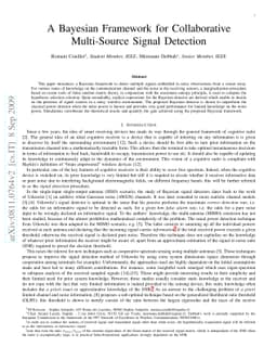 A Bayesian Framework for Collaborative Multi-Source Signal Detection