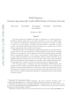 SINR Diagrams: Towards Algorithmically Usable SINR Models of Wireless
  Networks