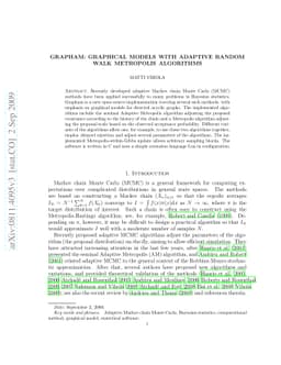 Grapham: Graphical Models with Adaptive Random Walk Metropolis
  Algorithms
