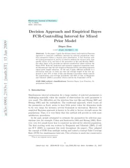 Decision Approach and Empirical Bayes FCR-Controlling Interval for Mixed
  Prior Model
