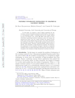 Flexible covariance estimation in graphical Gaussian models