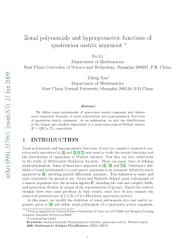 Zonal polynomials and hypergeometric functions of quaternion matrix
  argument