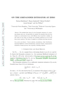 On the Grenander estimator at zero