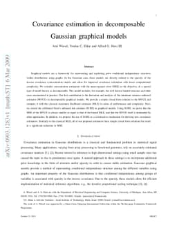 Covariance estimation in decomposable Gaussian graphical models