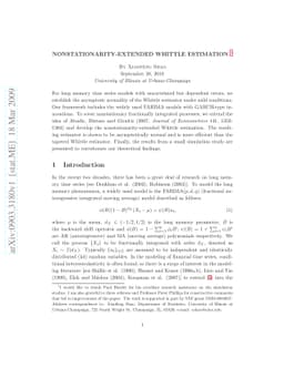 Nonstationarity-extended Whittle Estimation