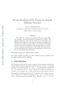 On the Goodness-of-Fit Testing for Ergodic Diffusion Processes