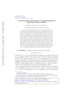 SCAD-penalized regression in high-dimensional partially linear models