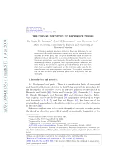 The formal definition of reference priors