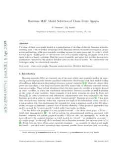 Bayesian MAP Model Selection of Chain Event Graphs