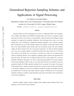 Generalized Rejection Sampling Schemes and Applications in Signal
  Processing
