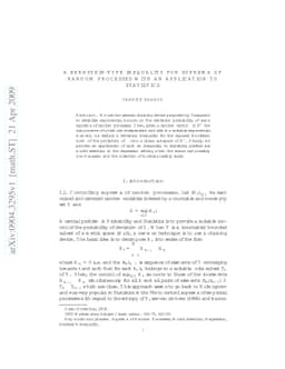A Bernstein-type inequality for suprema of random processes with an
  application to statistics