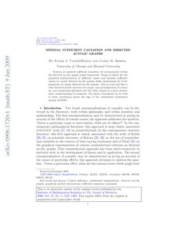 Minimal sufficient causation and directed acyclic graphs