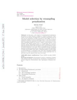 Model selection by resampling penalization