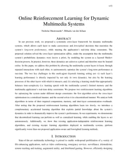 Online Reinforcement Learning for Dynamic Multimedia Systems