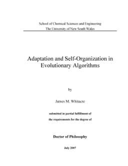 Adaptation and Self-Organization in Evolutionary Algorithms