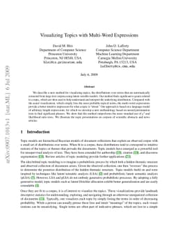 Visualizing Topics with Multi-Word Expressions