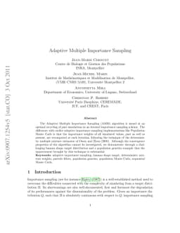 Adaptive Multiple Importance Sampling