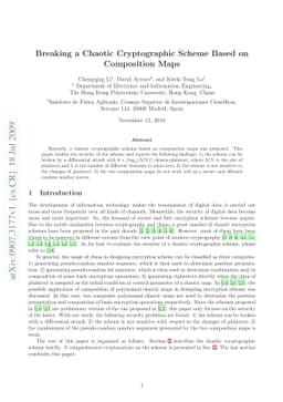 Breaking a Chaotic Cryptographic Scheme Based on Composition Maps