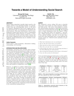 Towards a Model of Understanding Social Search
