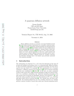 A quantum diffusion network