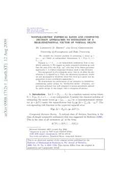 Nonparametric empirical Bayes and compound decision approaches to
  estimation of a high-dimensional vector of normal means