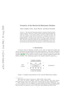 Geometry of the restricted Boltzmann machine