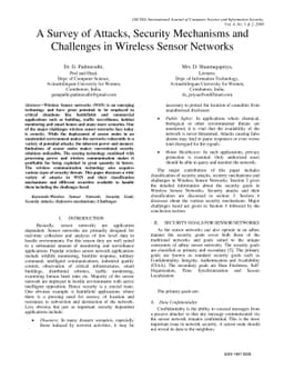 A Survey of Attacks, Security Mechanisms and Challenges in Wireless
  Sensor Networks