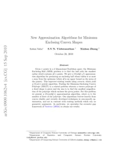 New Approximation Algorithms for Minimum Enclosing Convex Shapes