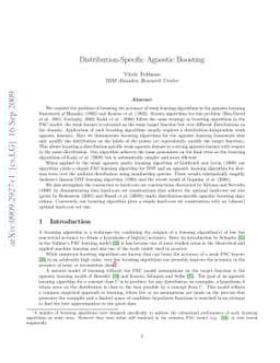 Distribution-Specific Agnostic Boosting