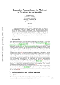 Expectation Propagation on the Maximum of Correlated Normal Variables