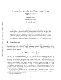 A path algorithm for the Fused Lasso Signal Approximator