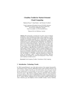 Cloudbus Toolkit for Market-Oriented Cloud Computing