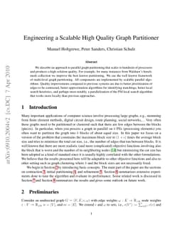 Engineering a Scalable High Quality Graph Partitioner