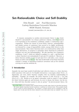 Set-Rationalizable Choice and Self-Stability