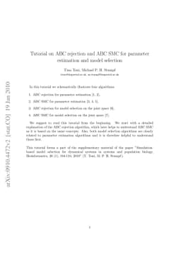 Tutorial on ABC rejection and ABC SMC for parameter estimation and model
  selection