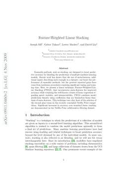 Feature-Weighted Linear Stacking