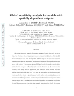 Global sensitivity analysis for models with spatially dependent outputs