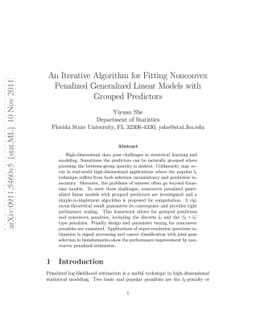 An Iterative Algorithm for Fitting Nonconvex Penalized Generalized
  Linear Models with Grouped Predictors