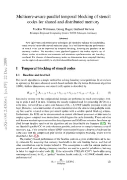 Multicore-aware parallel temporal blocking of stencil codes for shared
  and distributed memory